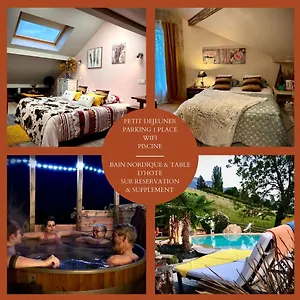 Couette-café A La Marc'quize D'hotes, Petit Dejeuner Compris, Avec Piscine A Debordement En Exterieur, Bain Nordique A 38 Degres En Prestation Supplement Sur Reservation Horaire Anticipee 1 Place De Parking Gratuite Sur Place, Mouxy